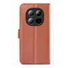 Phonesta Litchi Skin Book Wallet Case hoesje voor Xiaomi Redmi Note 15 4G/5G / Xiaomi Poco M8 - Bruin 2