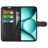 Phonesta Litchi Skin Book Wallet Case hoesje voor Xiaomi Redmi Note 15 Pro 5G - Zwart 3
