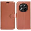 Phonesta Litchi Skin Book Wallet Case hoesje voor Xiaomi Redmi Note 15 Pro Plus / Xiaomi Poco M8 Pro - Bruin 0