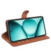Phonesta Litchi Skin Book Wallet Case hoesje voor Xiaomi Redmi Note 15 Pro Plus / Xiaomi Poco M8 Pro - Bruin 4