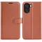Phonesta Litchi Skin Book Wallet Case hoesje voor Oppo A6x - Bruin