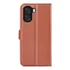Phonesta Litchi Skin Book Wallet Case hoesje voor Oppo A6x - Bruin 2
