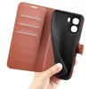 Phonesta Litchi Skin Book Wallet Case hoesje voor Oppo A6x - Bruin 5