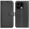 Phonesta Litchi Skin Book Wallet Case hoesje voor Oppo Find X9 - Zwart