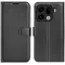 Phonesta Litchi Skin Book Wallet Case hoesje voor Oppo Find X9 Pro - Zwart