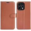 Phonesta Litchi Skin Book Wallet Case hoesje voor Oppo Reno15 - Bruin 0