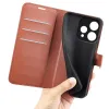 Phonesta Litchi Skin Book Wallet Case hoesje voor Oppo Reno15 - Bruin 5
