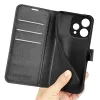 Phonesta Litchi Skin Book Wallet Case hoesje voor Oppo Reno15 - Zwart 5