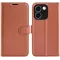 Phonesta Litchi Skin Book Wallet Case hoesje voor Oppo Reno15 F/FS - Bruin