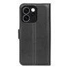 Phonesta Litchi Skin Book Wallet Case hoesje voor Oppo Reno15 F/FS - Zwart 2