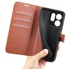 Phonesta Litchi Skin Book Wallet Case hoesje voor Oppo Reno15 Pro - Bruin 5
