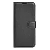 Phonesta Litchi Skin Book Wallet Case hoesje voor Oppo Reno15 Pro - Zwart 1
