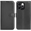 Phonesta Litchi Skin Book Wallet Case hoesje voor Oppo Reno15 Pro Max - Zwart 0
