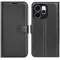 Phonesta Litchi Skin Book Wallet Case hoesje voor Oppo Reno15 Pro Max - Zwart