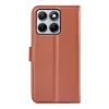 Phonesta Litchi Skin Book Wallet Case hoesje voor Motorola Edge 70 Fusion - Bruin 2