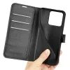 Phonesta Litchi Skin Book Wallet Case hoesje voor Motorola Edge 70 Fusion - Zwart 5