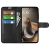 Phonesta Litchi Skin Book Wallet Case hoesje voor Motorola Moto G67/G77 - Zwart 3