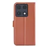 Phonesta Litchi Skin Book Wallet Case hoesje voor Motorola Signature - Bruin 2