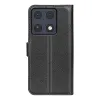 Phonesta Litchi Skin Book Wallet Case hoesje voor Motorola Signature - Zwart 2
