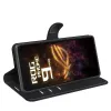 Phonesta Litchi Skin Book Wallet Case hoesje voor Asus ROG Phone 9/9 Pro - Zwart 4