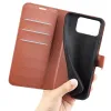Phonesta Litchi Skin Book Wallet Case hoesje voor Asus Zenfone 12 Ultra - Bruin 5