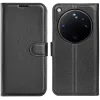Phonesta Litchi Skin Book Wallet Case hoesje voor Oppo Find X9 Ultra - Zwart 0