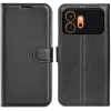 Phonesta Litchi Skin Book Wallet Case hoesje voor HONOR 600/600 Pro - Zwart 0