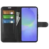 Phonesta Litchi Skin Book Wallet Case hoesje voor Samsung Galaxy A37 - Zwart 3