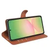 Phonesta Litchi Skin Book Wallet Case hoesje voor Samsung Galaxy A57 - Bruin 4