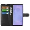 Phonesta Litchi Skin Book Wallet Case hoesje voor Samsung Galaxy S26 - Zwart 3