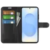 Phonesta Litchi Skin Book Wallet Case hoesje voor Samsung Galaxy S26 Plus - Zwart 3