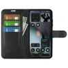 Phonesta Litchi Skin Book Wallet Case hoesje voor Nothing Phone (3) - Zwart 3