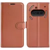 Phonesta Litchi Skin Book Wallet Case hoesje voor Nothing Phone (3a) - Bruin 0