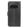 Phonesta Litchi Skin Book Wallet Case hoesje voor Nothing Phone (3a) - Zwart 2