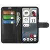 Phonesta Litchi Skin Book Wallet Case hoesje voor Nothing Phone (3a) - Zwart 3