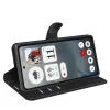 Phonesta Litchi Skin Book Wallet Case hoesje voor Nothing Phone (3a) - Zwart 4