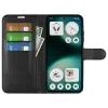 Phonesta Litchi Skin Book Wallet Case hoesje voor Nothing Phone (3a) Lite - Zwart 3