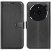 Phonesta Litchi Skin Book Wallet Case hoesje voor Nothing Phone (3a) Pro - Zwart 0