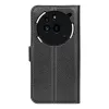Phonesta Litchi Skin Book Wallet Case hoesje voor Nothing Phone (3a) Pro - Zwart 2