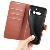 Phonesta Litchi Skin Book Wallet Case hoesje voor Nothing Phone (4a) - Bruin 5