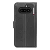 Phonesta Litchi Skin Book Wallet Case hoesje voor Nothing Phone (4a) - Zwart 2