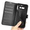 Phonesta Litchi Skin Book Wallet Case hoesje voor Nothing Phone (4a) - Zwart 5