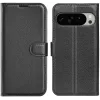 Phonesta Litchi Skin Book Wallet Case hoesje voor Google Pixel 10 Pro XL - Zwart 0