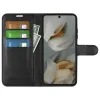 Phonesta Litchi Skin Book Wallet Case hoesje voor Google Pixel 10 Pro XL - Zwart 3