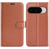 Phonesta Litchi Skin Book Wallet Case hoesje voor Google Pixel 10 / 10 Pro - Bruin 0