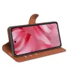 Phonesta Litchi Skin Book Wallet Case hoesje voor Google Pixel 10 / 10 Pro - Bruin 4