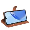 Phonesta Litchi Skin Book Wallet Case hoesje voor Realme 16 Pro - Bruin 4