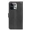 Phonesta Litchi Skin Book Wallet Case hoesje voor Realme 16 Pro Plus - Zwart 2
