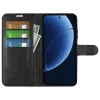 Phonesta Litchi Skin Book Wallet Case hoesje voor Realme GT 8 Pro - Zwart 3