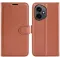 Phonesta Litchi Skin Book Wallet Case hoesje voor HONOR 400 - Bruin